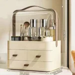 Acrylic Double Door Cosmetic Organizer + FREE rotating organizer