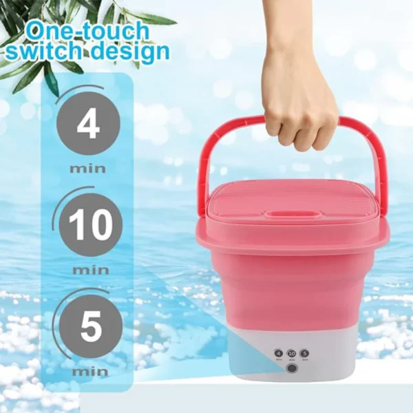 Powerful Mini Foldable Washing Machine with dryer, 20 liters Capacity.