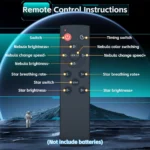 Projector Night Light with Timer Galaxy Projector Night Light, 360°Rotation Magnetic Head