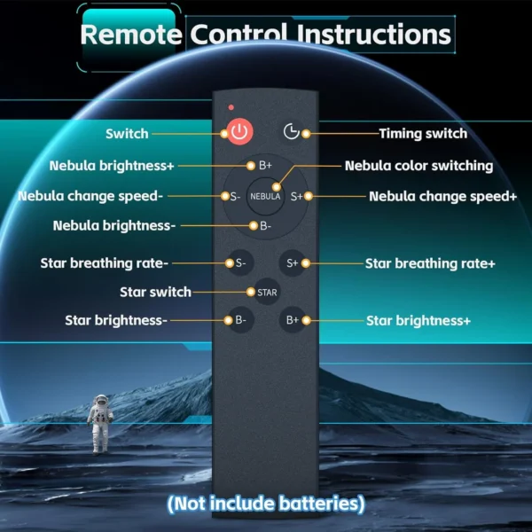 Projector Night Light with Timer Galaxy Projector Night Light, 360°Rotation Magnetic Head