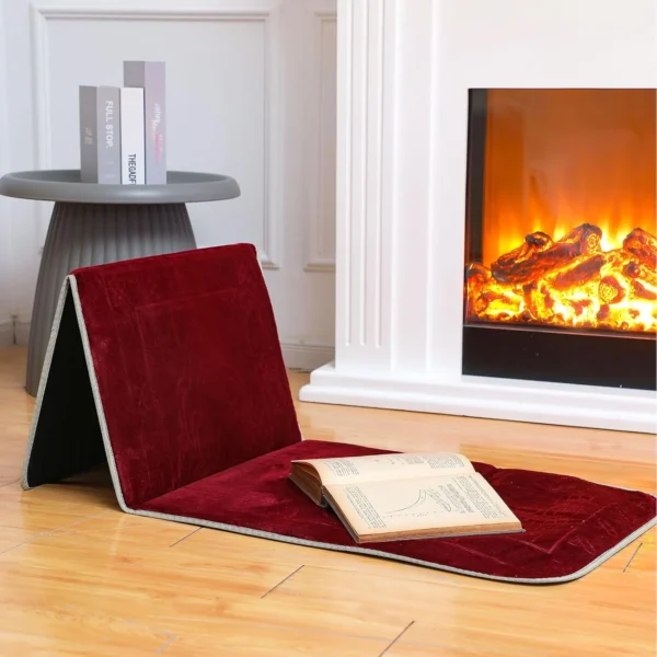 Premium Quality Foldable Musallah Prayer Rug with Back Rest