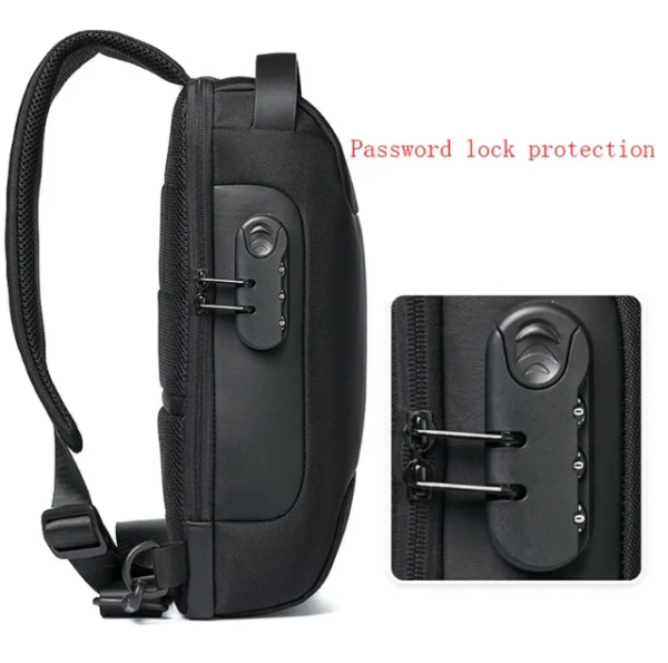 New Fashion Anti-Theft Sling Shoulder Bag With Password Lock